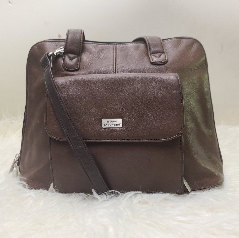 Stone mountain leather bag